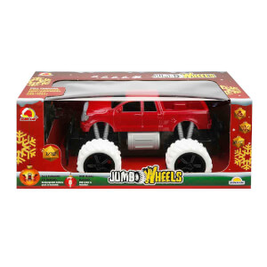 1:18 Uzaktan Kumandalı Yılbaşı Özel Jumbo Weels USB Şarjlı Yeni Yıl Arabası 26cm.