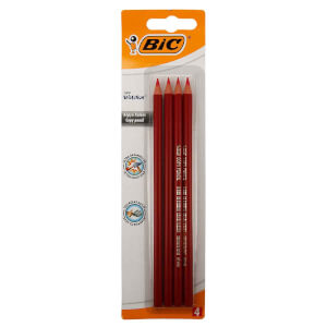 Bic Evolution Kırmızı Kopya Kalemi 4'lü 