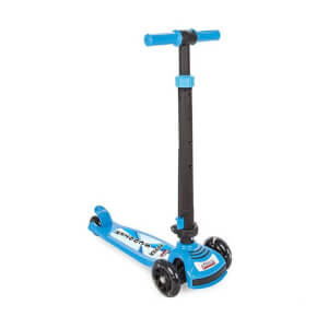 Pilsan Power 3 Tekerlekli Katlanabilir Işıklı Mavi Scooter 