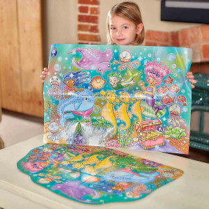 15 Parça Puzzle: Eğlenceli Deniz Kızları