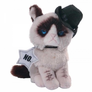 Grumpy Cat Cowboy Peluş