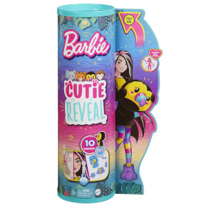 Barbie Cutie Reveal Jungle Serisi Oyuncak Bebek Desteği HKP97 (Tukan)