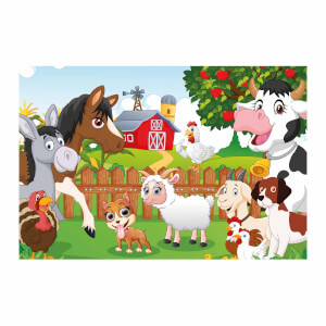 60 Parça Puzzle: Çiftlik Hayvanları