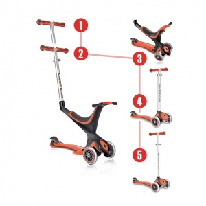 Evo 5in1 3 Tekerlekli Kırmızı Scooter