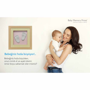 Baby Memory Prints 3 Boyutlu Naturel Çerçeve