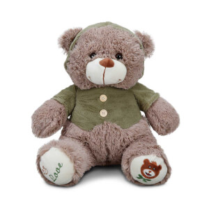 Puffy Friends T-Shirtlü Sevimli Peluş Ayı 43 cm.