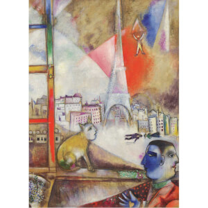 1000 Parça Puzzle : Paris Through The Window - Marc Chagall 