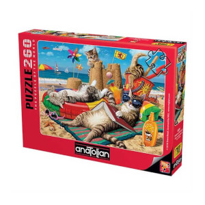 260 Parça Puzzle : Kedilerin Plaj Keyfi 