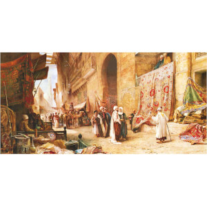 1500 Parça Puzzle : Kahirede Halı Pazarı 
