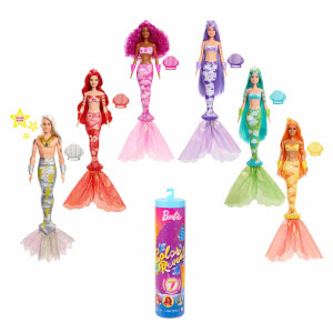 Barbie Color Reveal Renk Değiştiren Sürpriz Bebekler Gökkuşağı Deniz Kızı Serisi HDN68 (1)