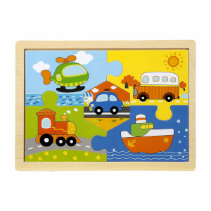 Woody Ahşap Puzzle 5 Parça