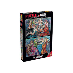 2 x 500 Parça Puzzle : Renkli Notalar