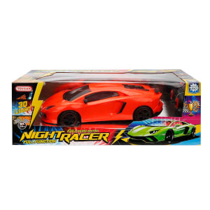 1:12 Night Racer 3D Işıklı Uzaktan Kumandalı USB Şarjlı Araba 35 cm.