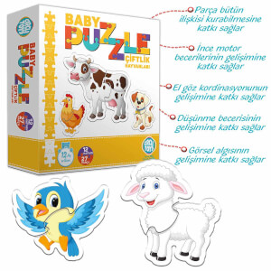 Circle Toys Baby Puzzle Çiftlik Hayvanları