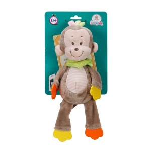 Babycim Çıngıraklı Dişlikli Peluş Maymun