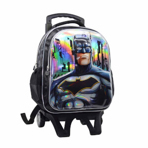 Batman Çekçekli Okul Çantası Siyah 1209
