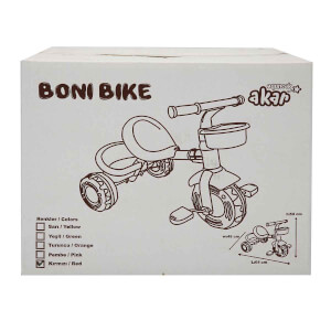 Boni Bike 3 Tekerlekli Kırmızı Bisiklet 93345