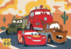 30 Parça Supercolor Puzzle: Cars On The Road 