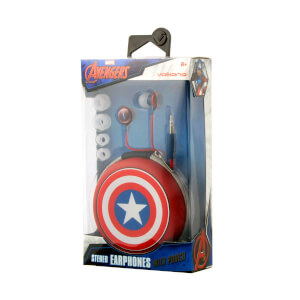 Marvel Avengers Captain America Kulak İçi Kulaklık Çantalı