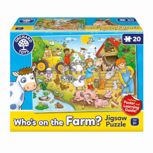 20 Parça Puzzle: Çiftlikte Kim Var?