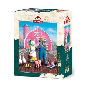 260 Parça Puzzle : Kedi Çiftliği 