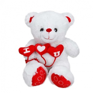 3 Kalpli Peluş Ayı 38 cm.