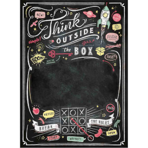 1000 Parça Puzzle : Black Board Puzzle Think Outside The Box