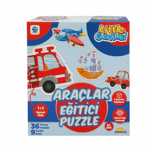 Araçlar Eğitici Puzzle 36 Parça