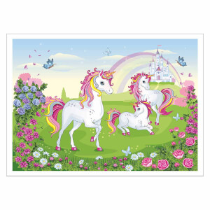  100 Parça Puzzle: Sevimli Unicornlar