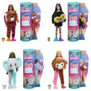 Barbie Cutie Reveal Jungle Serisi Oyuncak Bebek Desteği HKP97