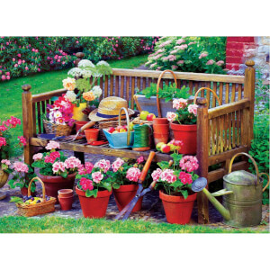1000 Parça Puzzle : Garden Bench