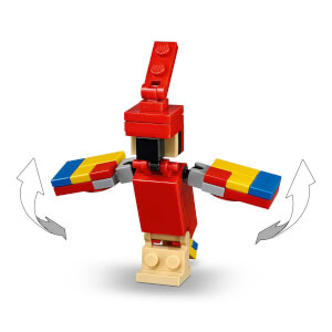 LEGO Minecraft Papağanlı BigFig Steve 21148