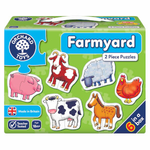 Çiftlik Hayvanları 6'lı 2 Parça Puzzle