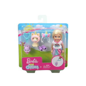 Barbie Kostümlü Chelsea ve Hayvancığı Oyun Setleri GHV69