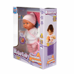 Bebelou Tuvalet Zamanı Sesli Bebek Seti 35 cm.