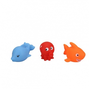 3'lü Banyo Oyuncakları Deniz Hayvanları
