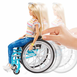 Barbie Tekerlekli Sandalyeli Bebek GGL22