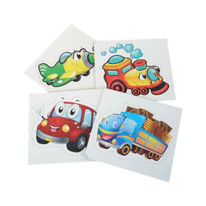 2 + 3 + 4 + 5 Parça Baby Puzzle: Taşıtlar 