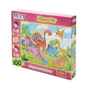 100 Parça Puzzle: Dinozorlar