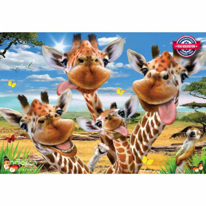 500 Parça Puzzle : Zürafa Selfisi