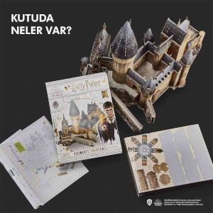 187 Parça 3D Puzzle: Harry Potter Hogwarts Büyük Salon