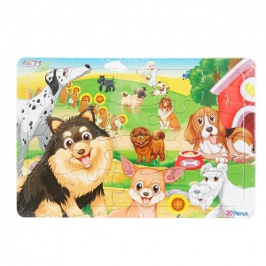 20 Parça Puzzle: Köpekler