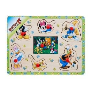 Mickey Mouse Ahşap Tutmalı Puzzle