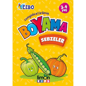 3-4 Yaş Zenginleştirilmiş Boyama - Sebzeler