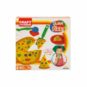 Crafy Çılgın Pizza Oyun Hamuru Seti 200 g 10 Parça