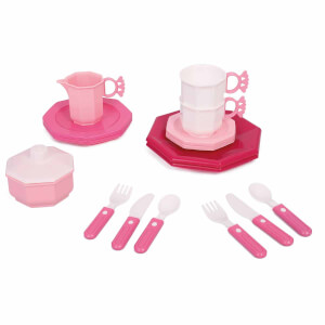 Retro Çay ve Yemek Takımı Seti 17 Parça