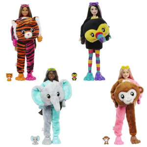 Barbie Cutie Reveal Jungle Serisi Oyuncak Bebek Desteği HKP97