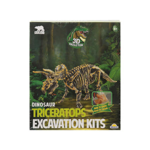 Crazoo 3D Fosil Kazı Seti: Dinozor Triceratops