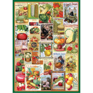 1000 Parça Puzzle : Vegetables Seed Catalogue Collection
