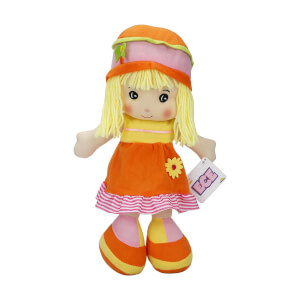 Çiçekli Elbiseli Ece Bebek 35 cm